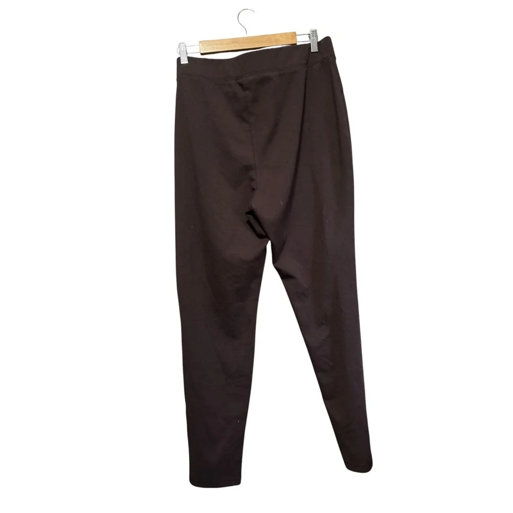 Cato Woman Leggings Women 18/20W Brown Excellent Seamed Pull On Stretch Pants